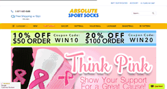 Desktop Screenshot of absolutesportsocks.com